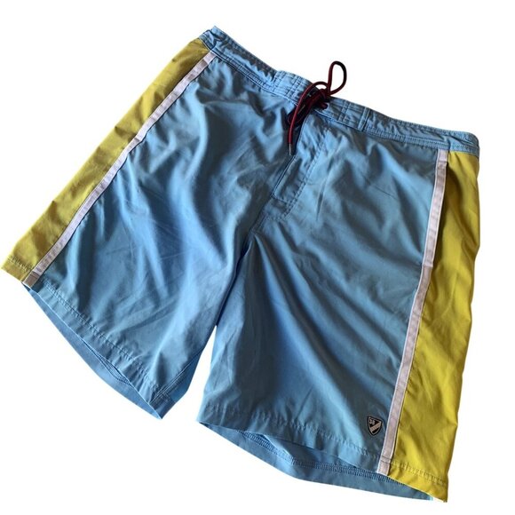 CREMIEUX Lot Of 2 Swim Board Shorts Sz XL 36 Orange & Blue Pockets Drawstring - Picture 11 of 16